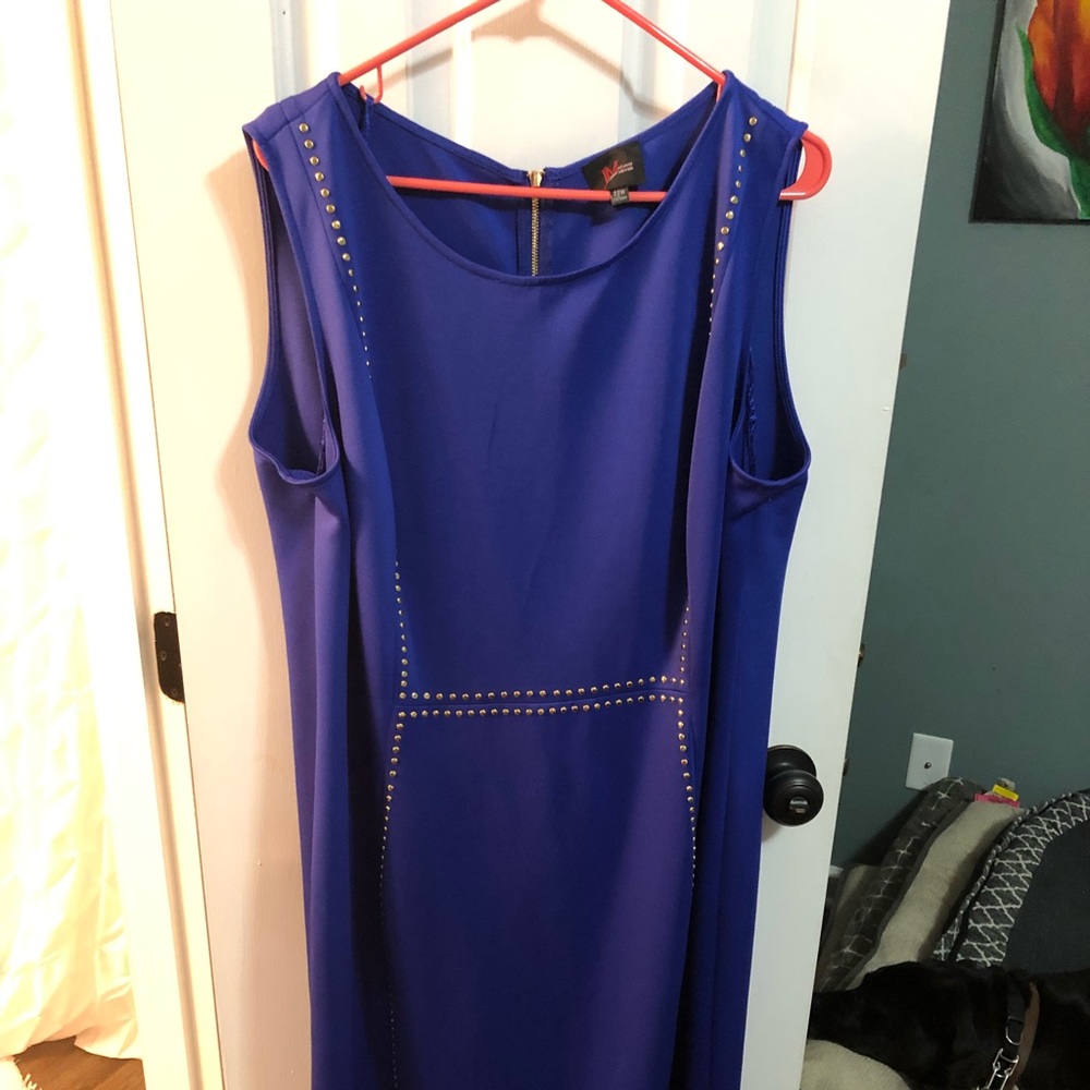 Navy studded dress